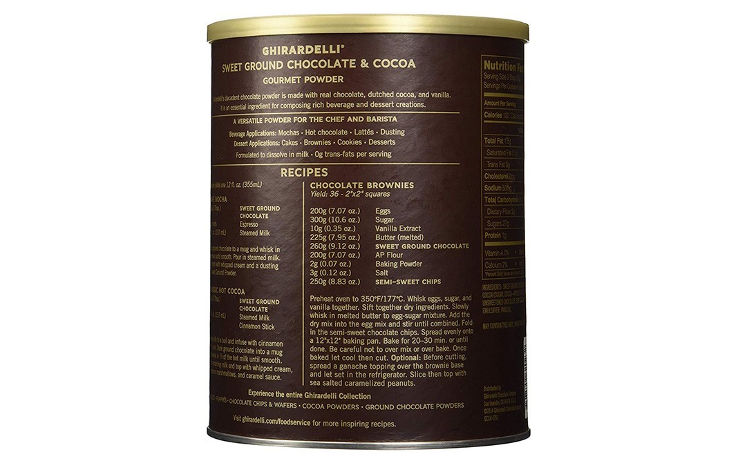 Ghirardelli Sweet Ground Chocolate & Cocoa Powder   Tin  1.36 grams